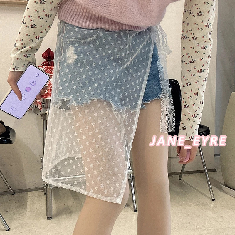 ✨การจัดส่งที่รวดเร็ว✨ อเนกประสงค์ผ้าลูกไม้กระโปรงผ้าโปร่งส่วนต่อเสื้อตัวต่อเสื้อชิ้นเดียวกระโปรงปักที่หรูหรา JN - รูปที่ 7