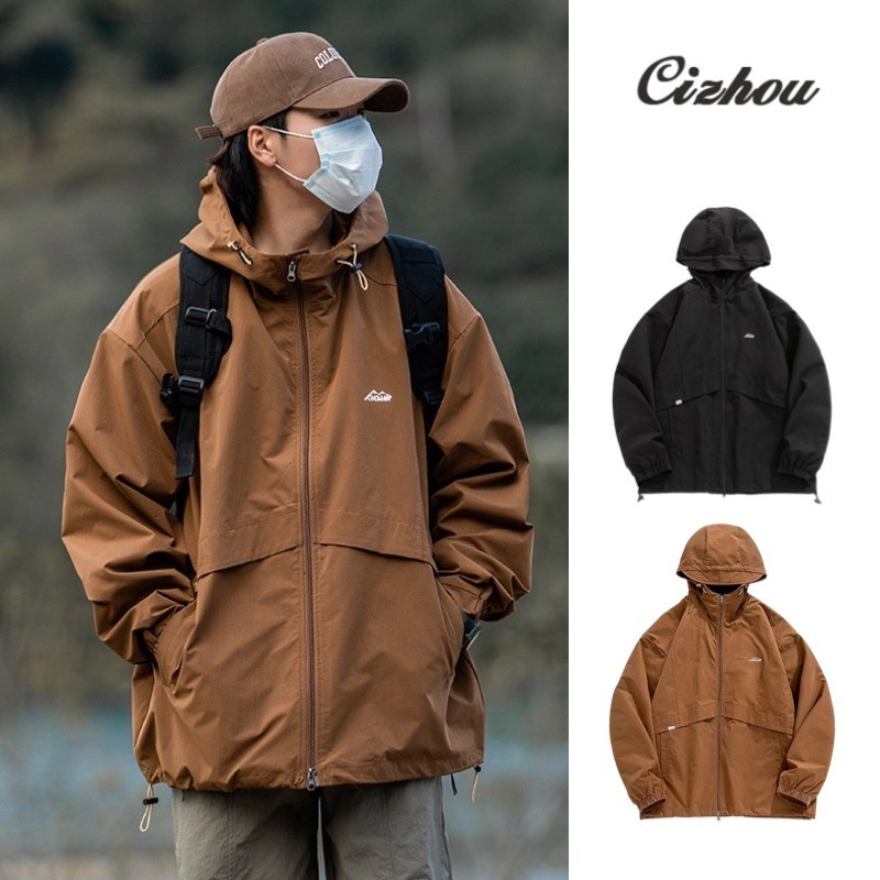 แจ ๊ กเก ็ ตผู ้ ชายใหม ่ คู ่ ชุดปีนเขากลางแจ ้ งพร ้ อม Charge Coat