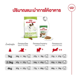 Royal Canin X-Small Adult 3kg อาหารเม็ดสุนัขโต พันธุ์จิ๋ว อายุ 10 เดือน–8 ปี (Dry Dog Food, โรยัล คานิน)