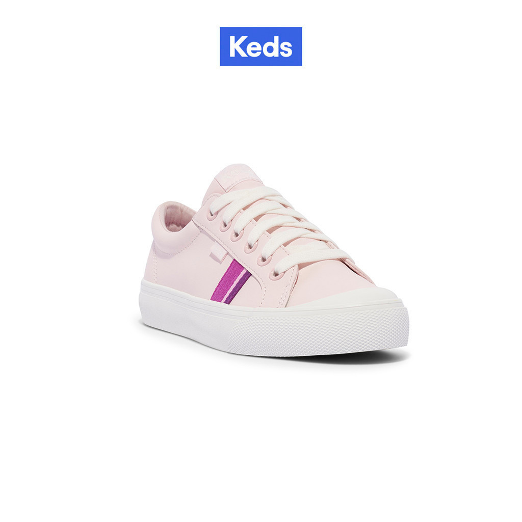 KEDS รองเท้าผ้าใบหนัง แบบผูกเชือก รุ่น KICKSTART LEATHER สีขาว ( WH57559 )