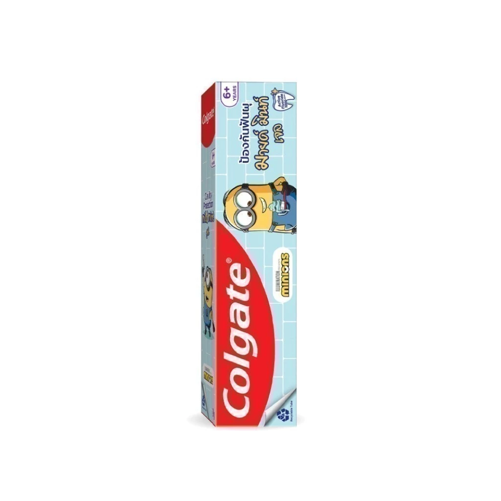 ยาสีฟัน คอลเกต รสมินท์ตี้เจล มินเนี่ยน สำหรับเด็ก 40 กรัม ช่วยป้องกันฟันผุ Colgate Minions Minty Gel Toothpaste thumbnail 3