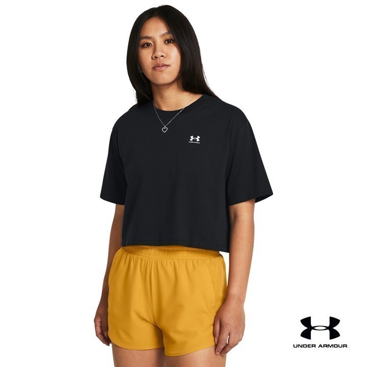 Under Armour Women's UA Boxy Crop Logo Short Sleeve