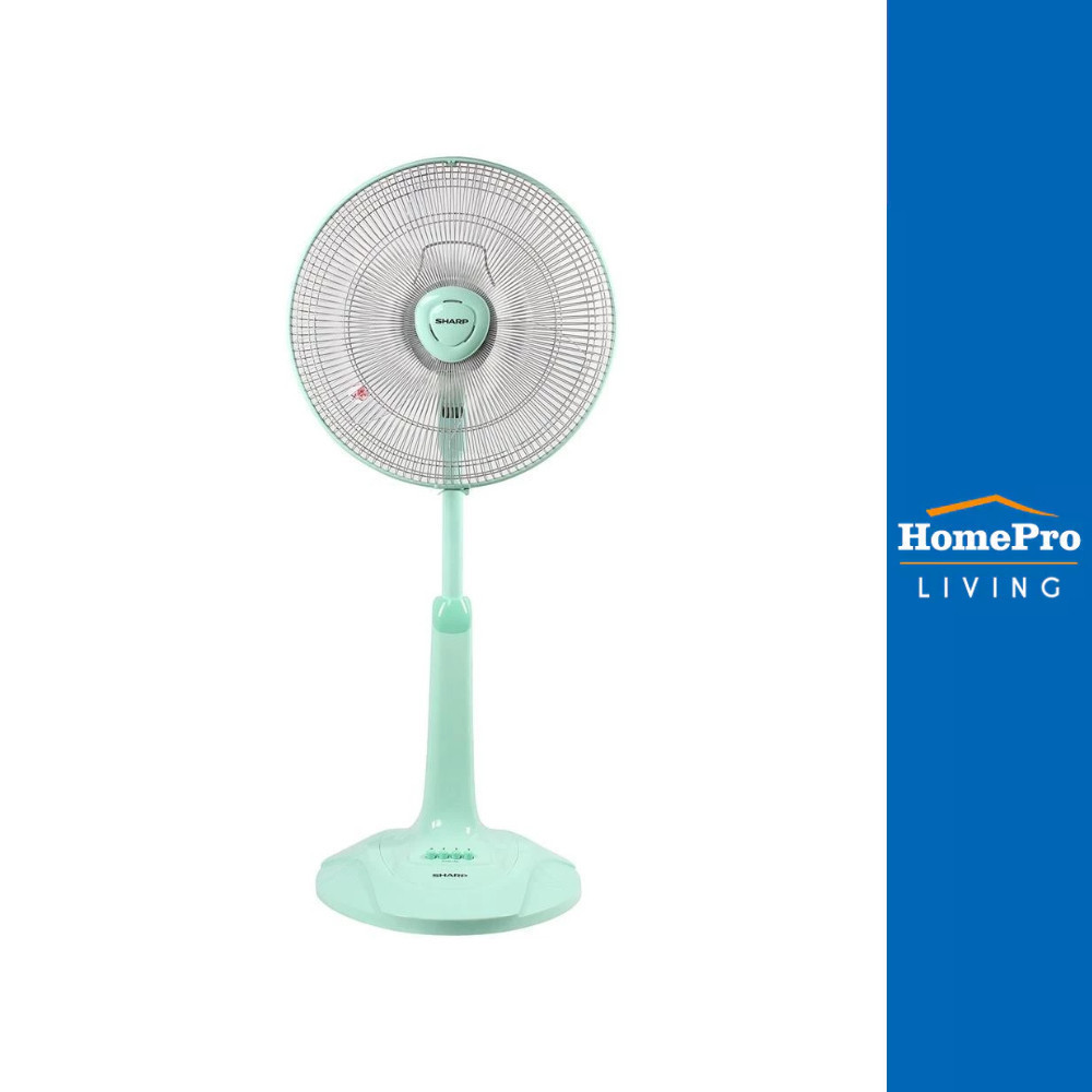 SHARP พัดลมสไลด์ 16 นิ้ว PJ-SL163LM สีเขียวอ่อน จัดส่งโดย HomePro