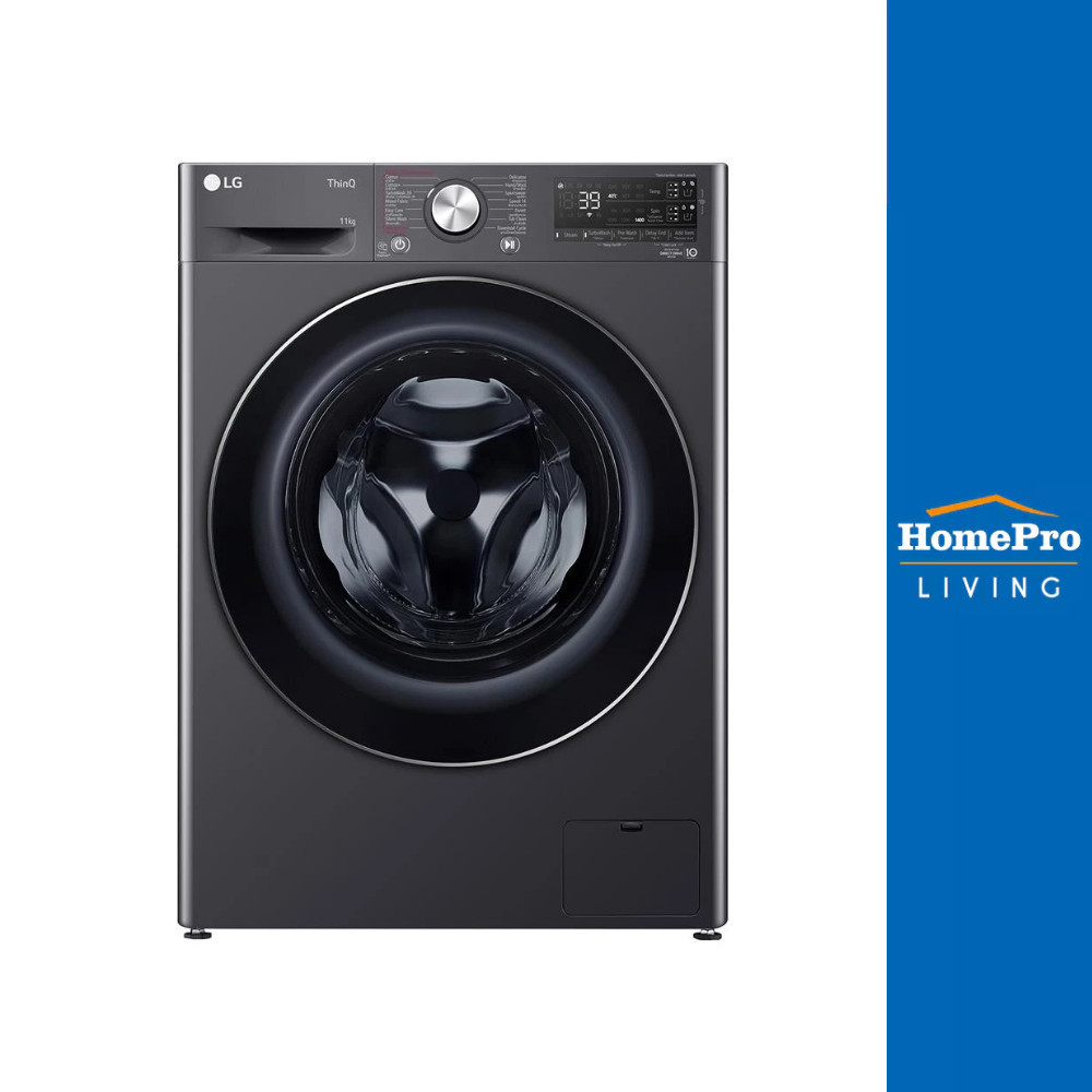 [จัดส่งพร้อมติดตั้ง] LG เครื่องซักผ้าฝาหน้า FV1411S3MA 11 กก. 1400RPM อินเวอร์เตอร์ สีดำ