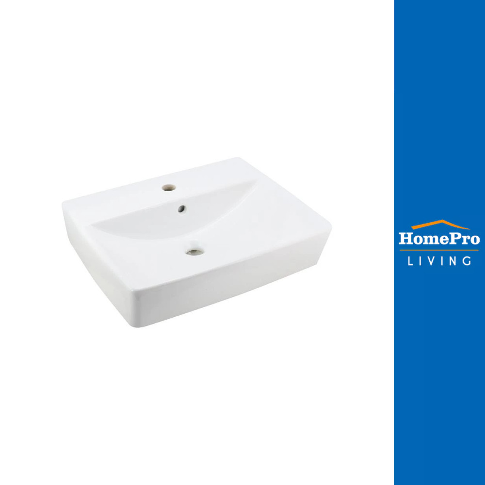 [สินค้าไม่รวมติดตั้ง] KARAT อ่างล้างหน้าแขวน KARAT K-20843X-1-WK สีขาว