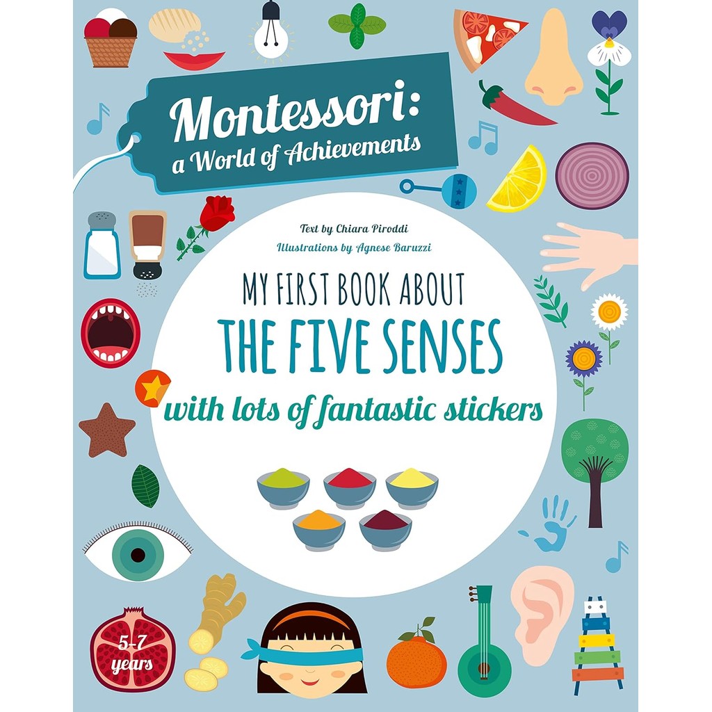 หนังสืออังกฤษใหม่ My First Book about the Five Senses : Montessori Activity Book (Montessori: Activi
