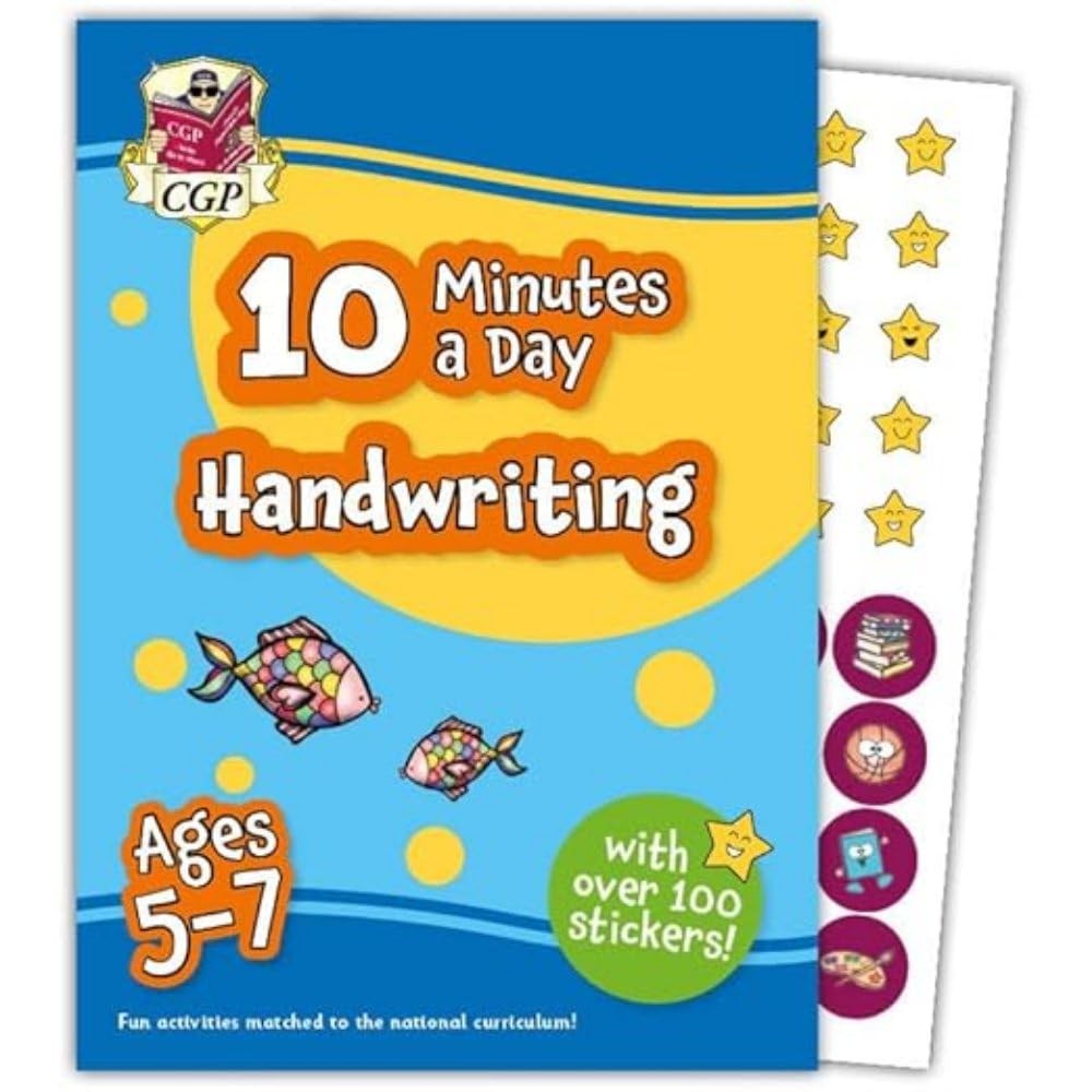 หนังสืออังกฤษใหม่ 10 Minutes a Day Handwriting for Ages 5-7 (with over 100 stickers)  [Paperback]