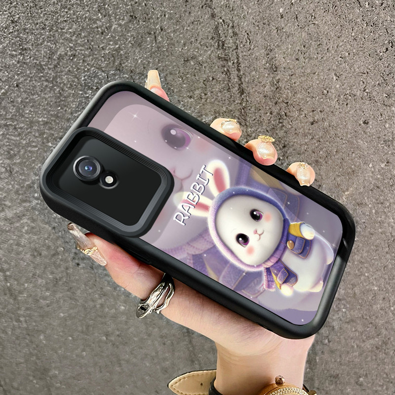 เคสสำหรับ VIVO Y02 VIVO Y02A VIVO Y02T Y02s เคสป้องกันโทรศัพท์ซิลิโคนเคสนิ่มใส่โทรศัพท์กระต่ายน่ารัก