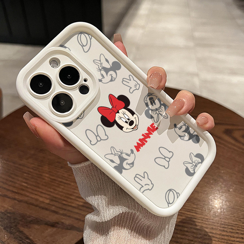 เคสสำหรับ VIVO Y21 Y21s Y21T Y21E Y21A Y21G Y33T Y33s เคสป้องกันซิลิโคนกันตกลายเคสโทรศัพท์มีลายมิกกี้มินนี่ - รูปที่ 4