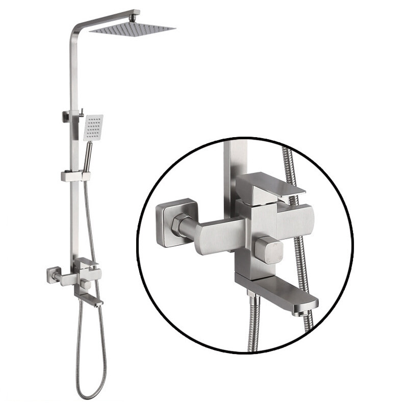 ฝักบัวอาบน้ำ ชุดฝักบัวอาบนำ rain shower สแตนเลส304 Premium Shower Set ชุดฝักบัว ฝักบัวอาบน้ำ สแตนเลส