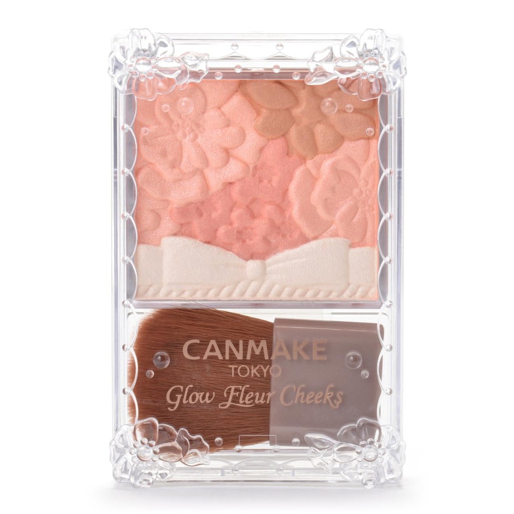 [Direct from Japan] Canmake Powder Glow Fleur Cheeks 03 Fairy Orange Fleur 6.3g