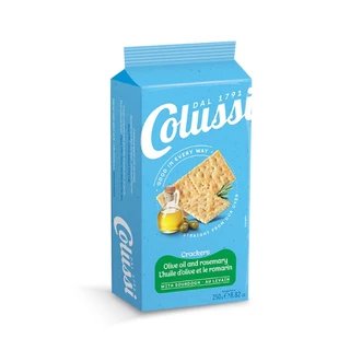 โคลุสซี่ โอลีฟออย & โรสแมรี่ แครกเกอร์ 250 กรัม │ Colussi Olive Oil & Rosemary Crackers 250 g