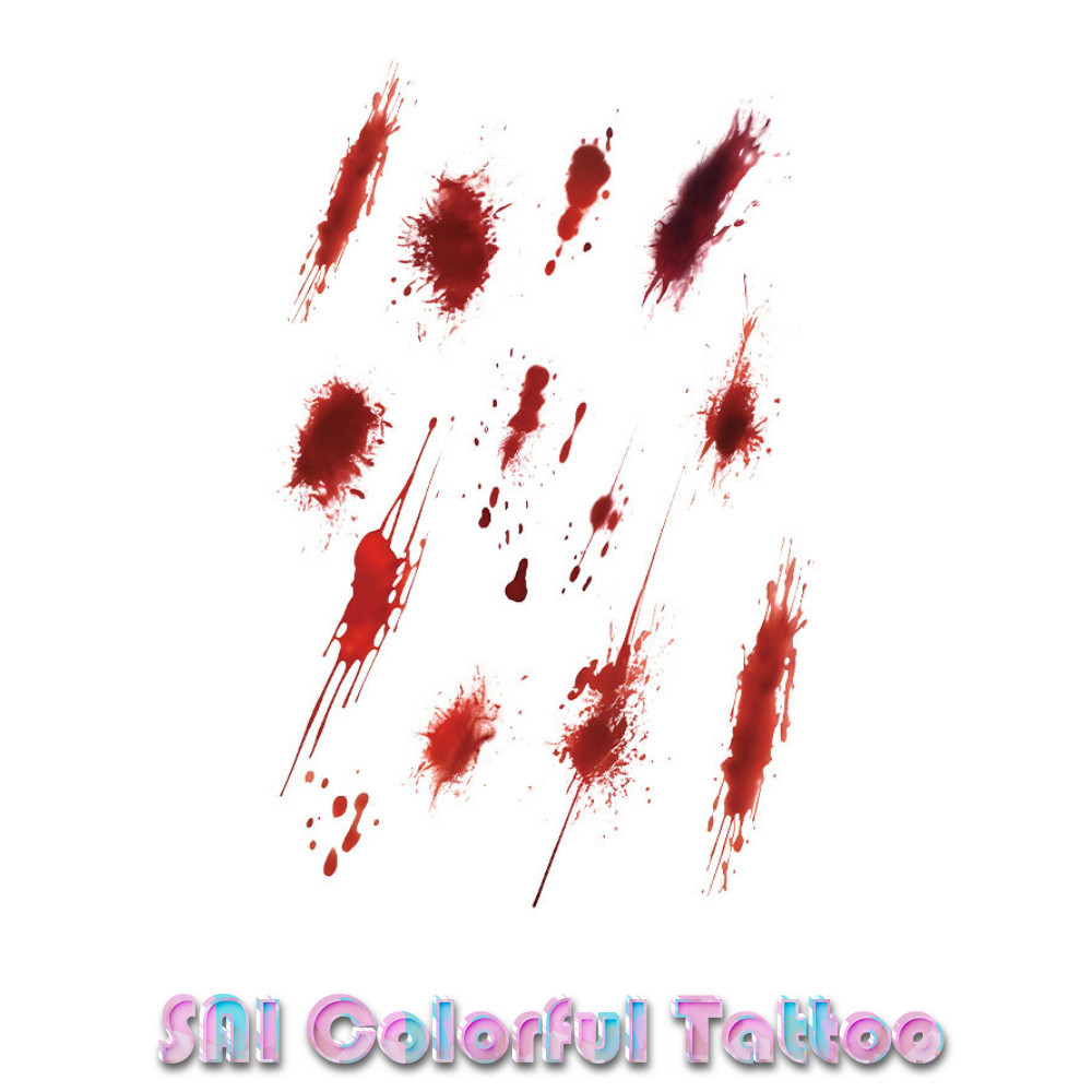 แทททู SAI COLORFUL TATTOO 18CM×11CM แทททูรอยสักกันน้ำ รอยสักชั่วคราว รอยสัก 053