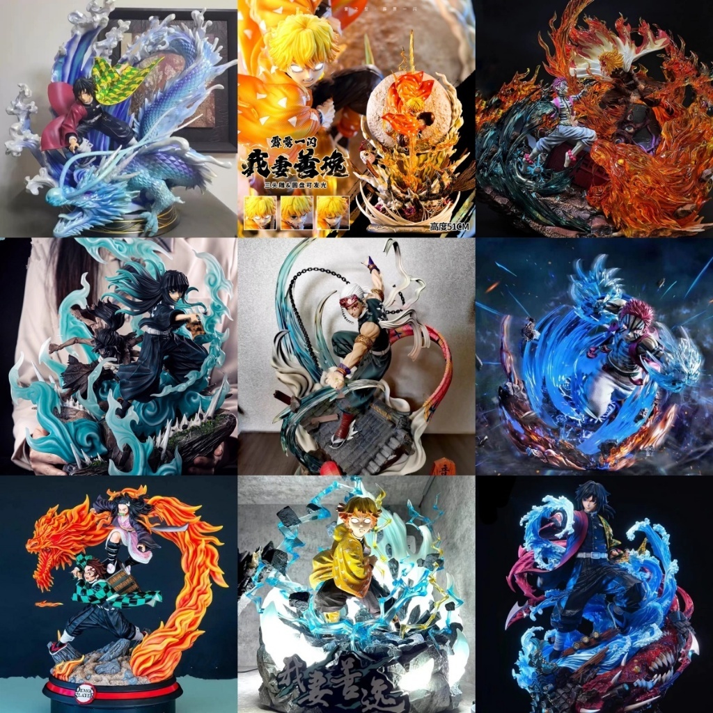 Lucky Bag Mystery Box BlinDBox Demon Slayer Douma Zenitsu NezukoTanjiro Uzui Tengen รูปตุ๊กตาตกแต่งโ