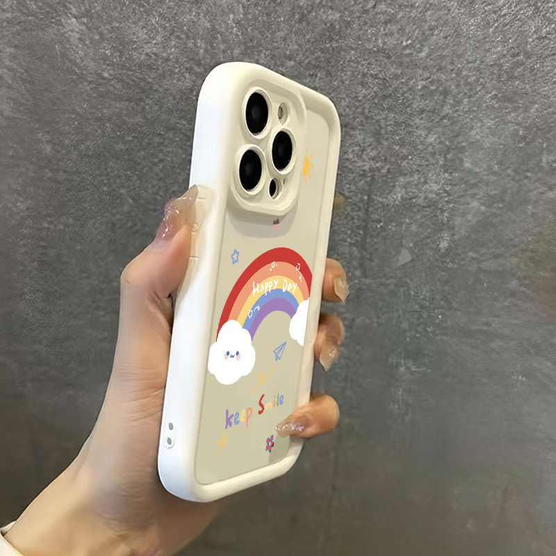 เคสสำหรับ Realme 5 5i 5s 6i C3 C3i Narzo 10 Narzo 10A Narzo 20A เคสป้องกันการตกซิลิโคนเคสโทรศัพท์มีลายสีรุ้ง - รูปที่ 5