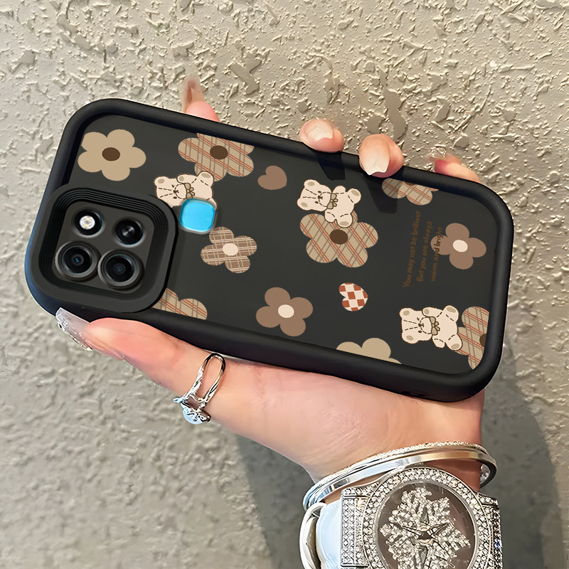 เคสสำหรับ Infinix Smart 6 เคสโทรศัพท์แฟชั่นที่มีซิลิโคนอ่อนนุ่มดูดซับแรงกระแทกและป้องกันการตกเคสป้องกัน