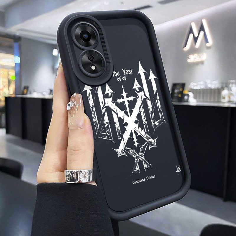 เคสสำหรับ OPPO A18 A38 A2x เคสกรอบมือถือส่วนบุคคลใหม่ซิลิโคนกันแดดป้องกันปลอก