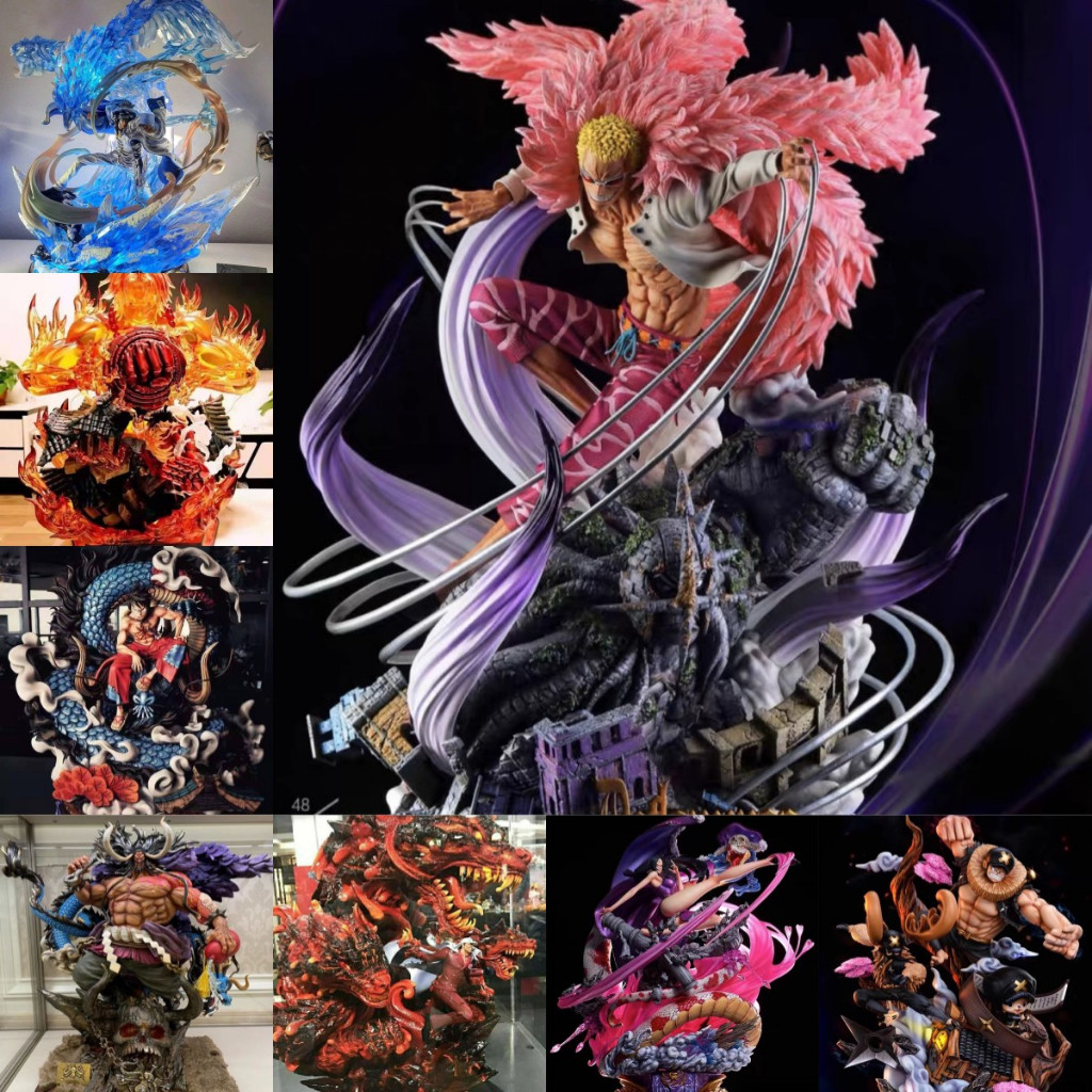 กล่องลึกลับกล่องตาบอด Ready Stock One Piece Figure Doflamingo Zoro Hancock Zikisc Katakuri Ace Figur