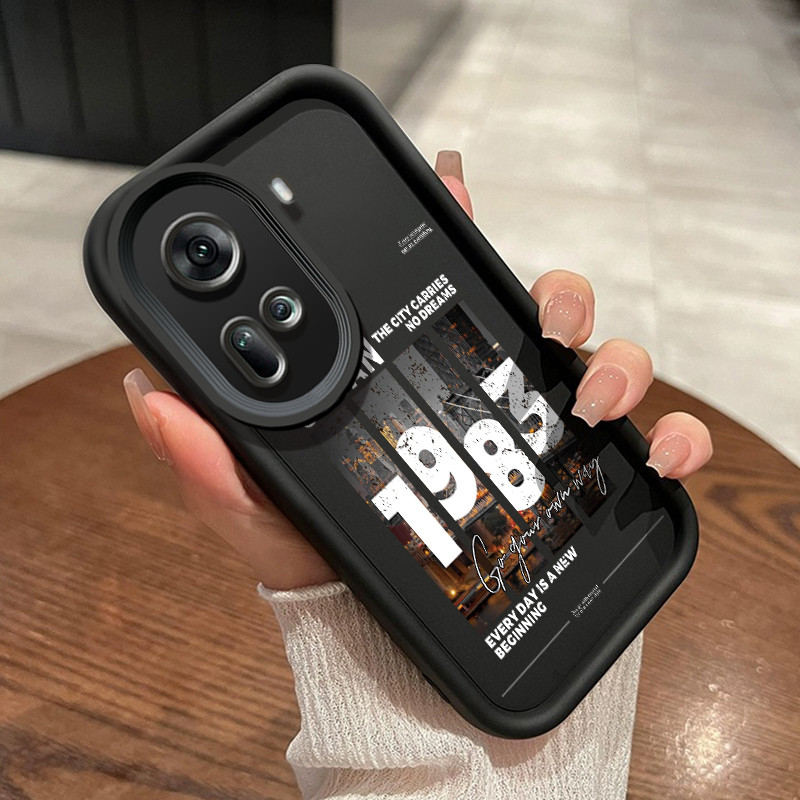 เคสสำหรับ OPPO Reno 11 5G เคสโทรศัพท์ฝาหลังโทรศัพท์กันกระแทกซิลิโคนที่อินเทรนด์