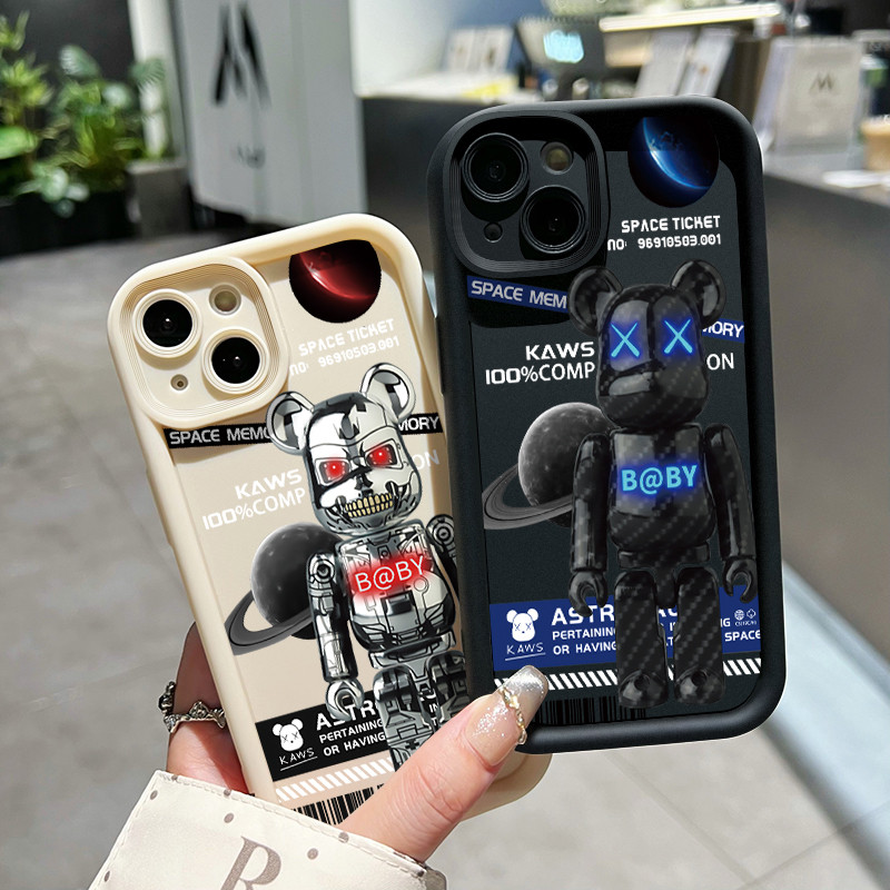 เคสสำหรับ VIVO Y02 VIVO Y02A VIVO Y02T Y02s เคสซิลิโคนนิ่มกันกระแทกแฟชั่นเคสโทรศัพท์หมีรุนแรงใหม่ - รูปที่ 4