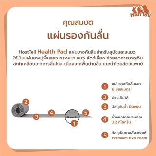 HostTail แผ่นยางกันลื่น EVA พอดีคอก ใช้สีปลอดสารพิษ non-toxic ปลอดภัยต่อสัตว์เลี้ยง