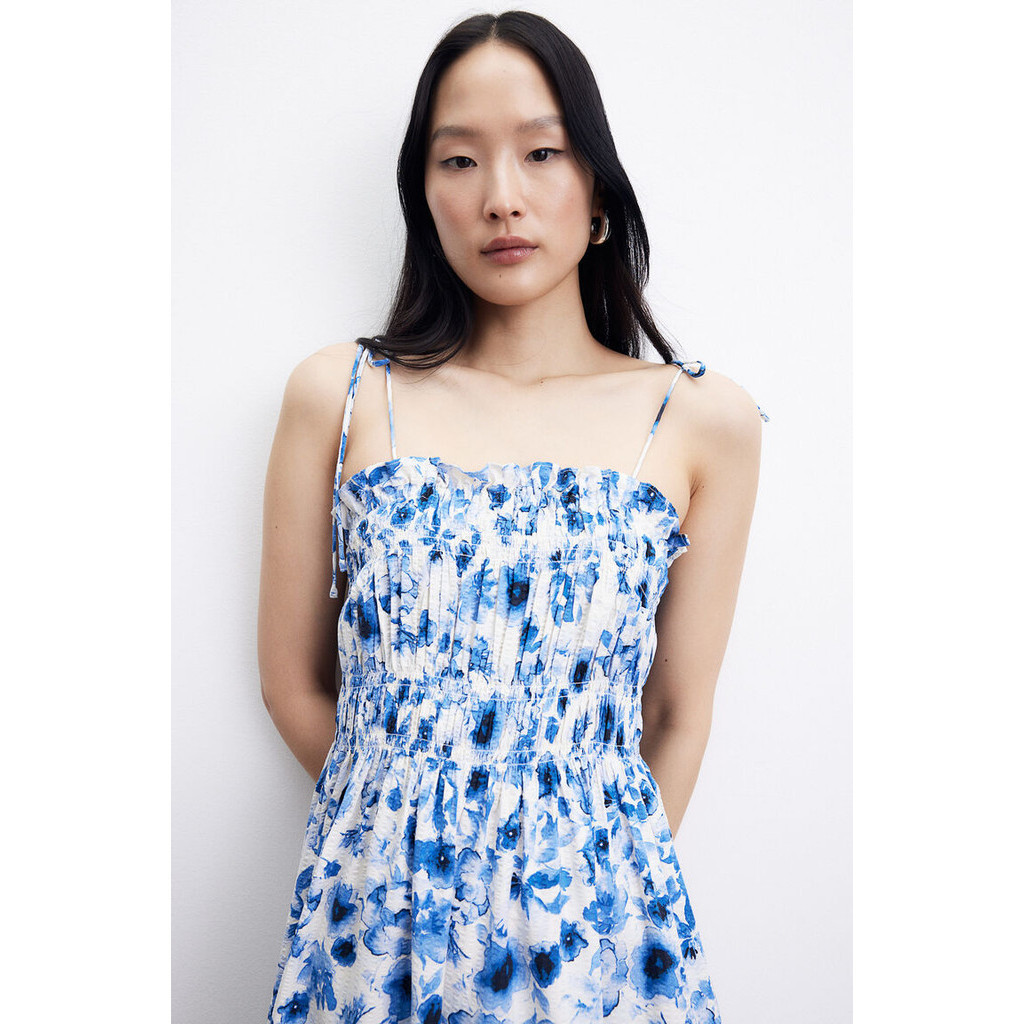 H&M Woman Smocked-detail dress 1222596_1