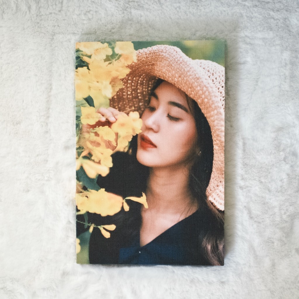 Photobook: ภาพแคนวาส 8x8 (แบบหนา/แบบบาง) สั่งทำรูป กรอบรูป - แต่งบ้าน ติดผนังได้หลายวิธี