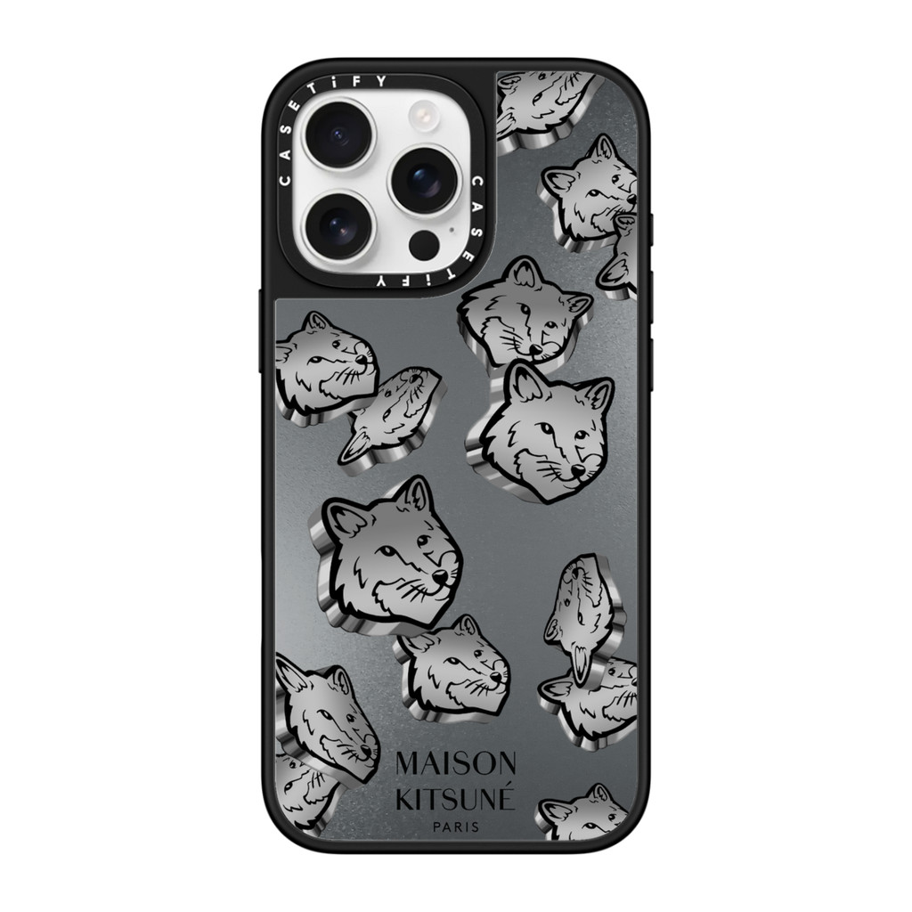 [พร้อมส่ง] CASETiFY | Maison Kitsuné Silver Case