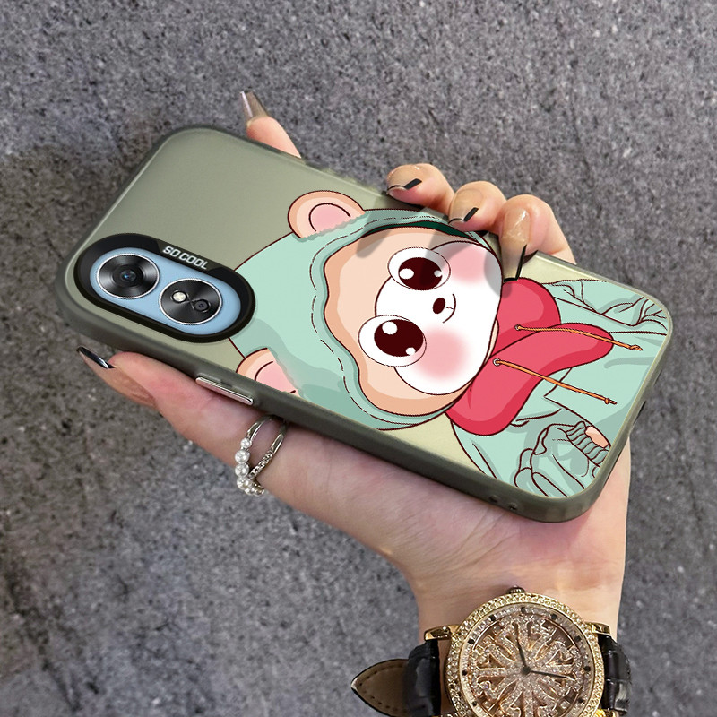 เคสสำหรับ OPPO A17 A17K A16 A16s A54s A16K A16E A15 A15s A35 เคสโทรศัพท์น่ารัก