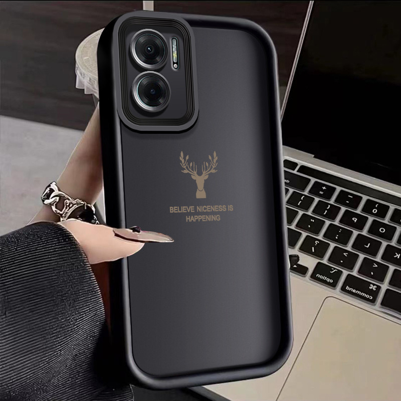 เคสสำหรับ XIAOMI Redmi 10 Redmi 10 Prime เคสมือถือกันกระแทกหัวกวางกรอบซิลิโคนนิ่มกันรอยนิ้วมือ