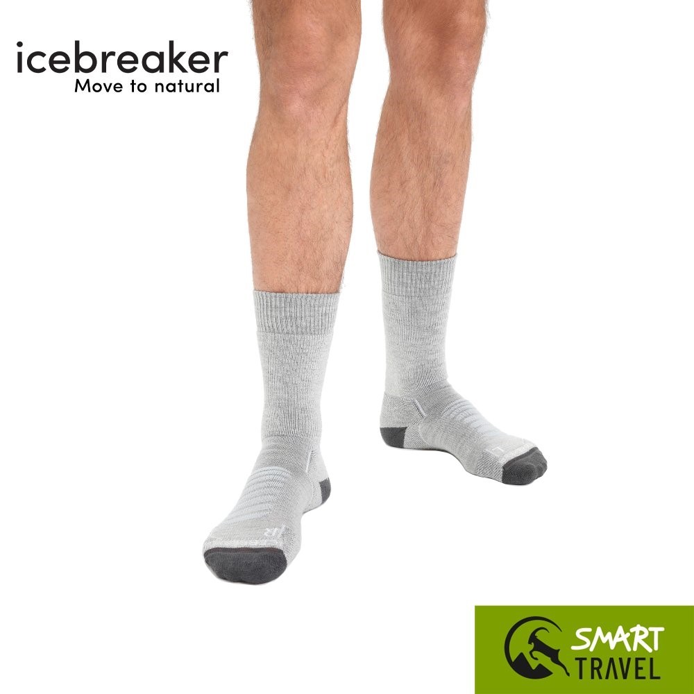 ICEBREAKER M HIKE+ HEAVY CREW SOCK ถุงเท้า Merino Wool สี BLIZZARD HTHR