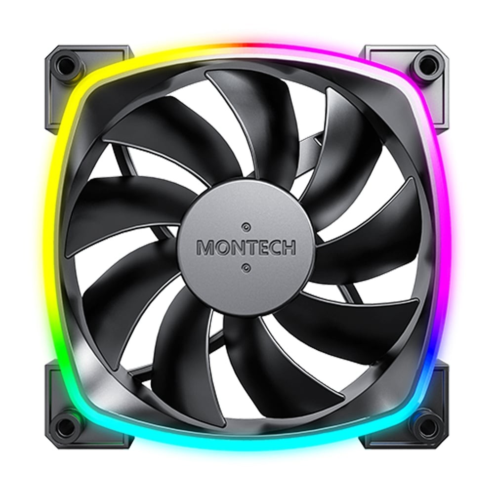 MONTECH FAN CASE 12CM AX120 PWM FAN X 3 BLACK - A0162388