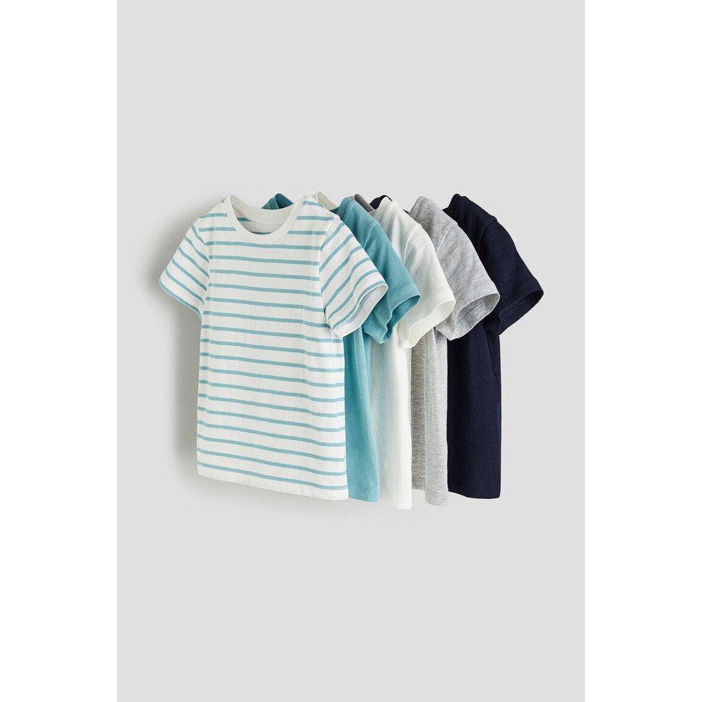 H&M Girl 5-pack cotton T-shirts 0749176_3