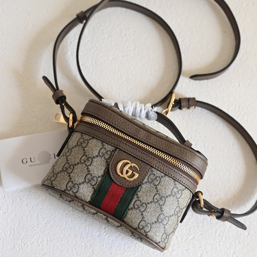 Pre order ราคา4900 Gucci กุชชี่ Ophidia 699532 หนังแท้ กระเป๋าถือ กระเป๋าสะพายไหล่ กระเป๋าสะพาย size15.5 x 10.5 x 5.5 cm