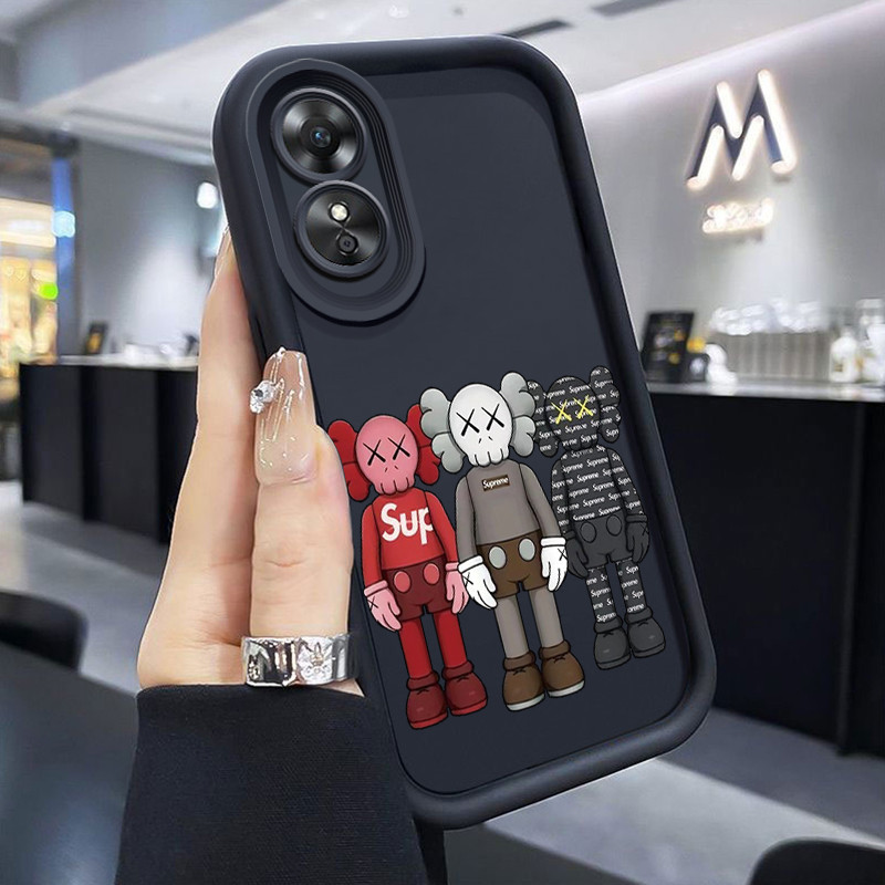 เคสสำหรับ OPPO A17 OPPO A17K เคสป้องกันการกระแทกซิลิโคนที่เคสโทรศัพท์แฟชั่นและทันสมัย