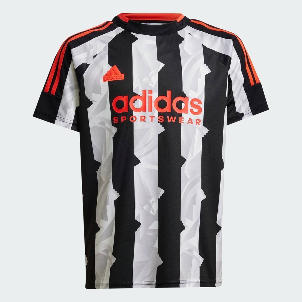 adidas ไลฟ์สไตล์ เสื้อยืด Tiro สำหรับเด็ก เด็ก สีดำ IW0909
