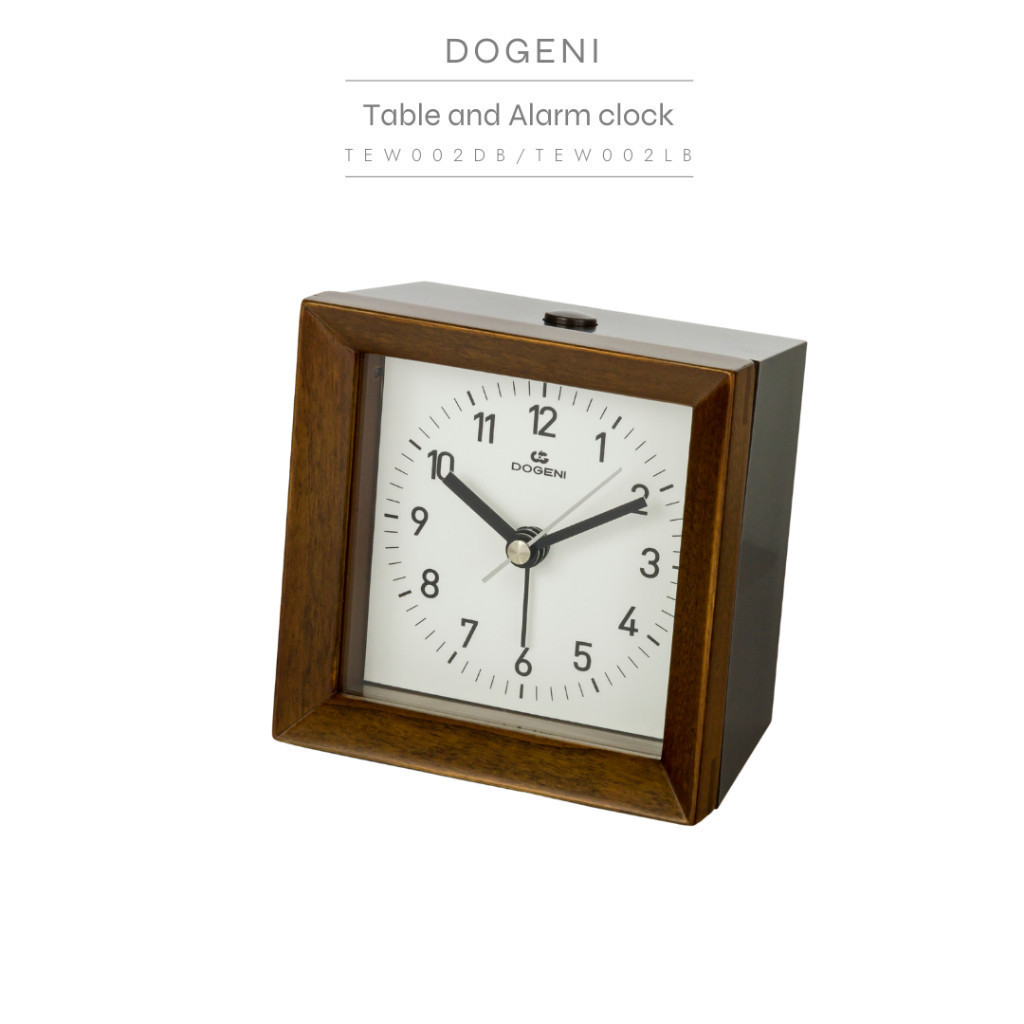 DOGENI นาฬิกาปลุก Alarm Clock (TEW002LB/TEW002DB) สไตล์มินิมอล ขนาด 10.5 ซม.
