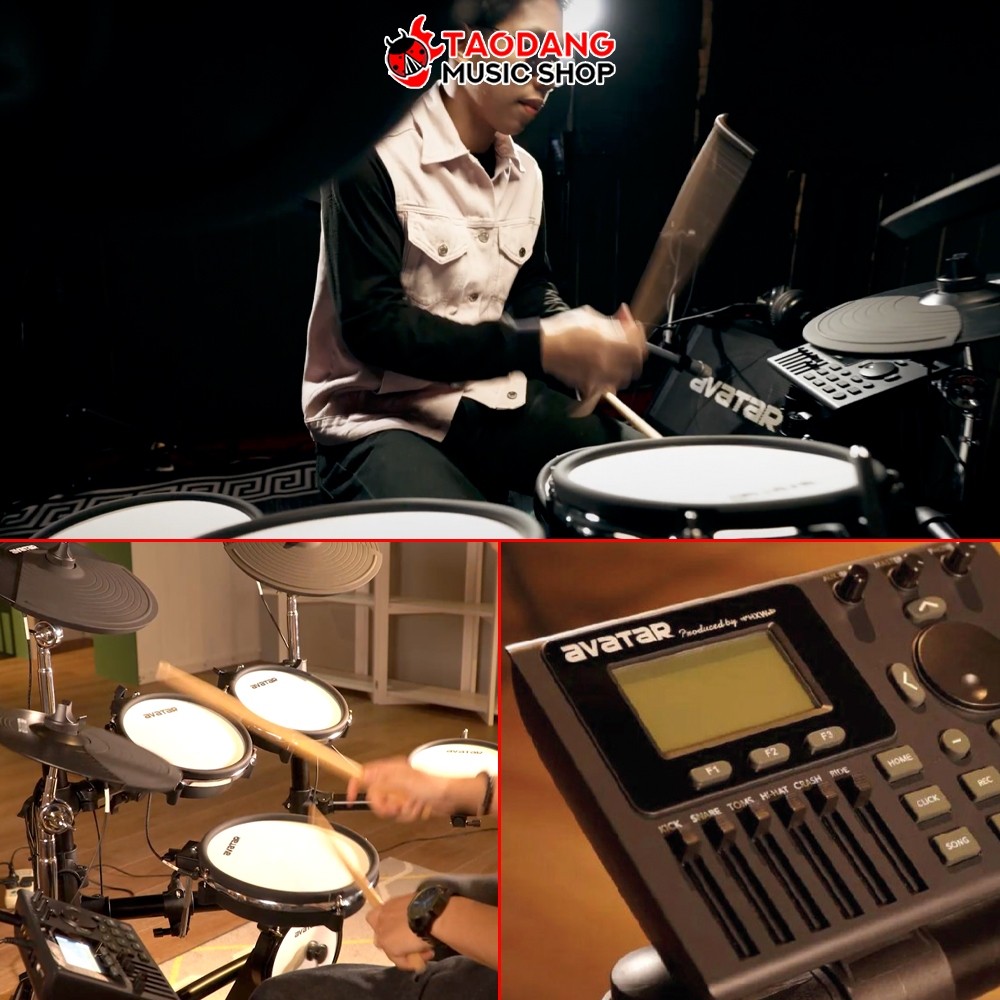 ทักแชทรับส่วนลด 1,000.- MAX ส่งด่วน + ประกอบฟรี, Avatar A21 กลองไฟฟ้า Avatar A-21 Electric Drum Set Avatar A 21 เต่าแดง - รูปที่ 2