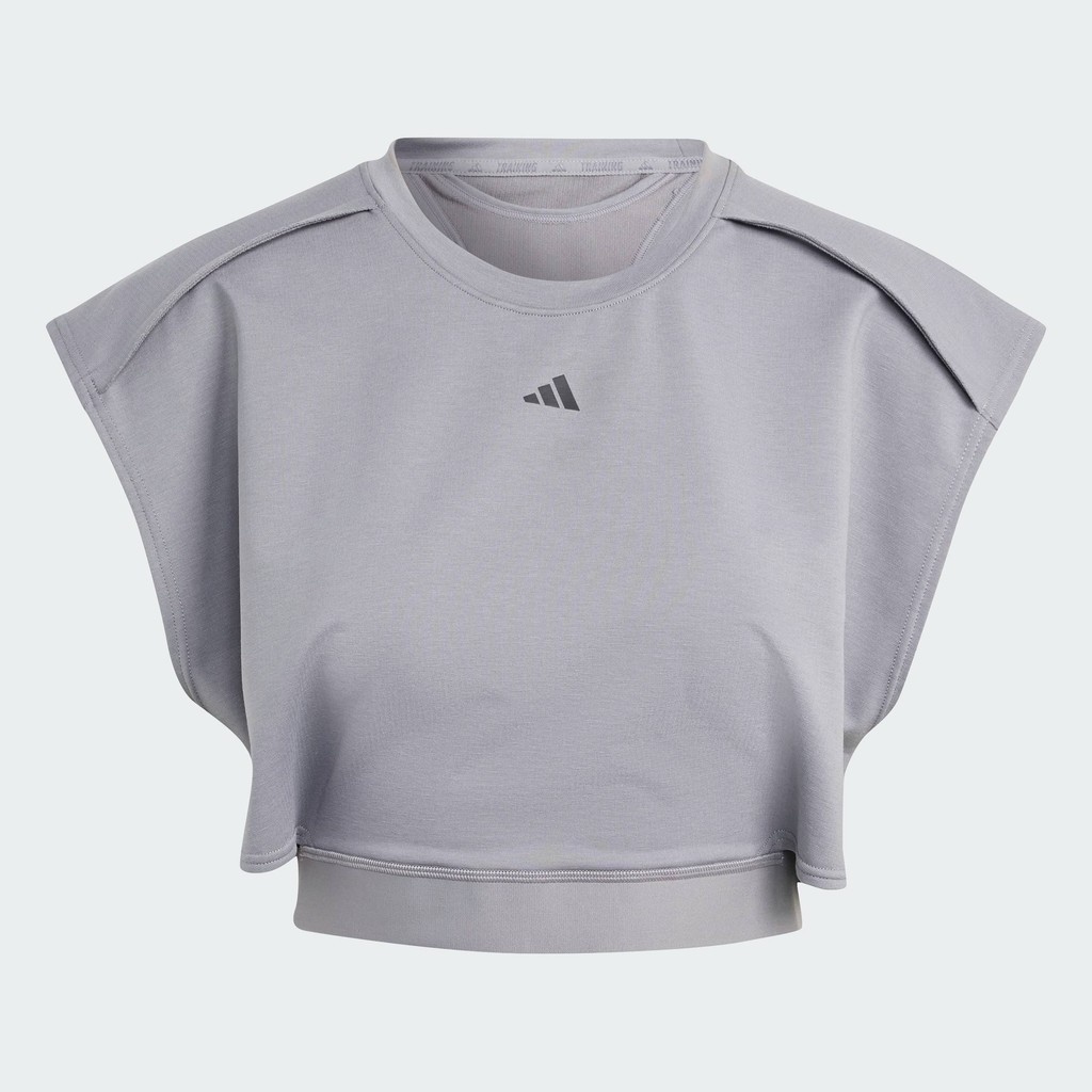 adidas Training Power AEROREADY Crop Sleeveless Tee Women Grey IT6733