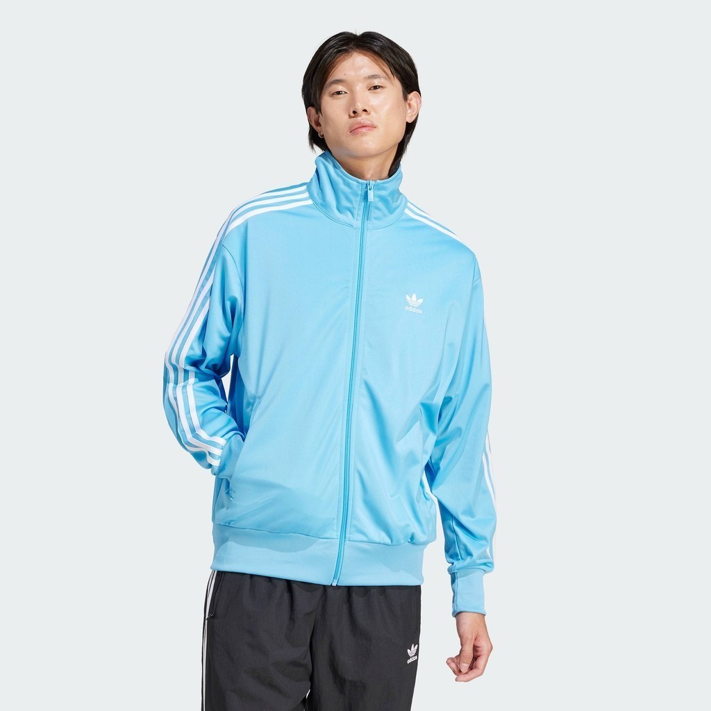 adidas ไลฟ์สไตล์ เสื้อแทรค Adicolor Classics Firebird ผู้ชาย สีน้ำเงิน IR9909