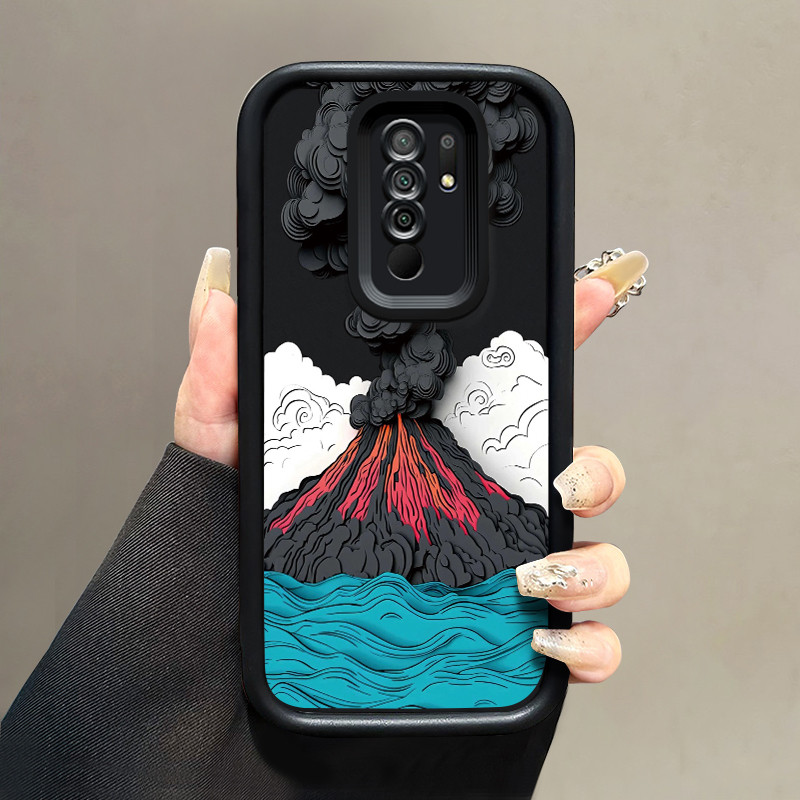 เคสสำหรับ Xiaomi Redmi 9C NFC 10A POCO C31 POCO C3 เคสโทรศัพท์แมวผีเสื้อซิลิโคนกันกระแทก