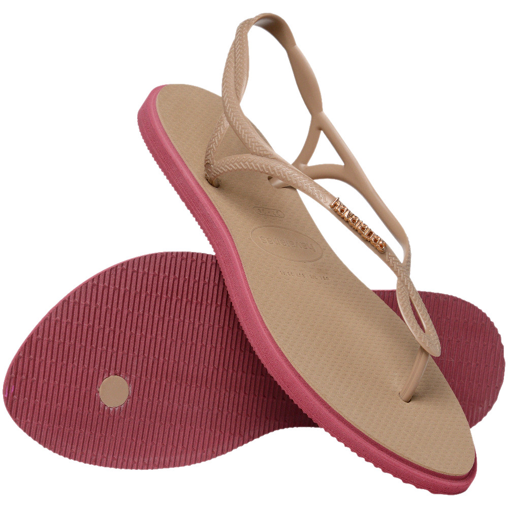 HAVAIANAS รองเท้าแตะผู้หญิง Luna Point Sandals ROSE GOLD 41499213581F_H4GDXX