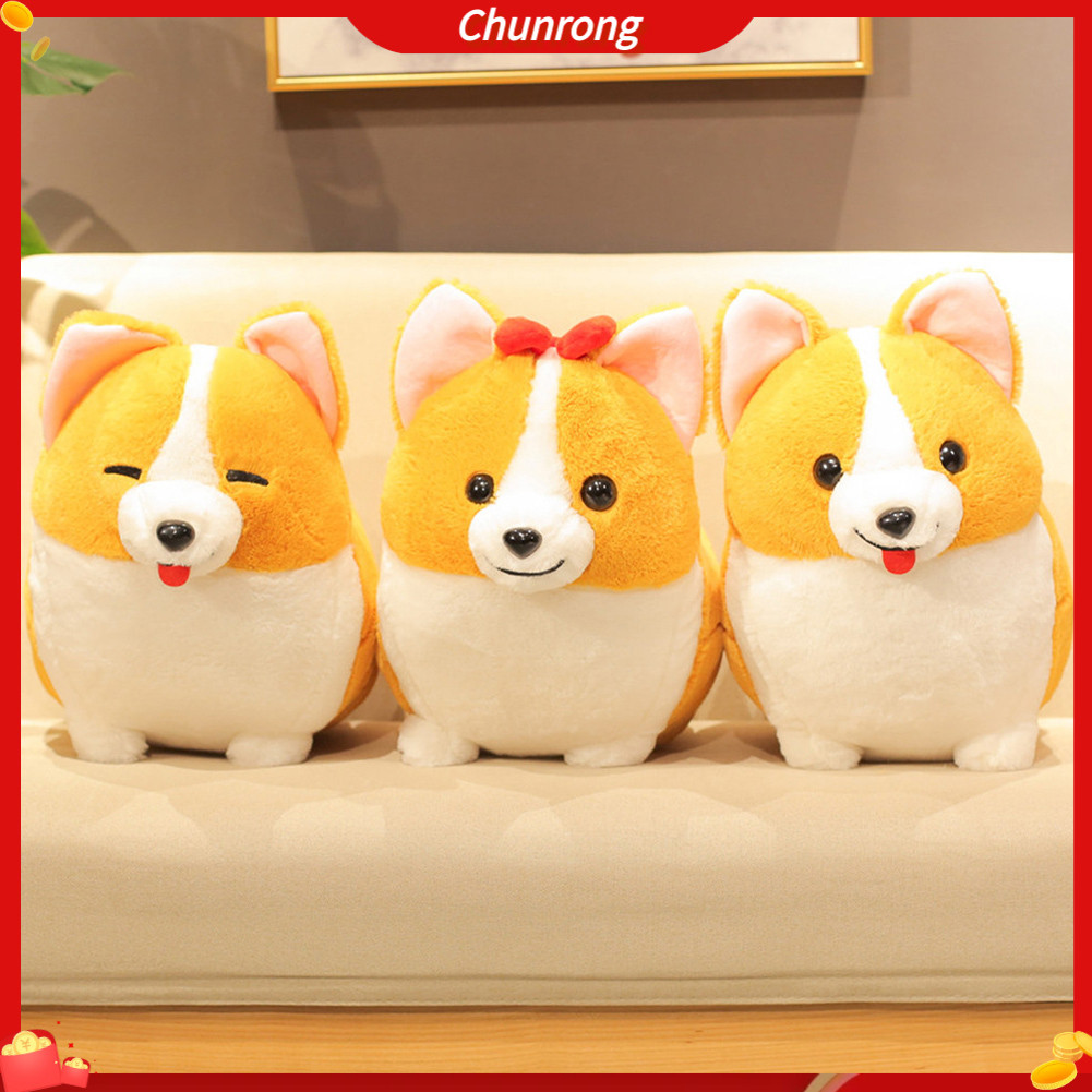 ตุ๊กตานุ่มรูปการ์ตูนสุนัขคอร์กี้น่ารัก