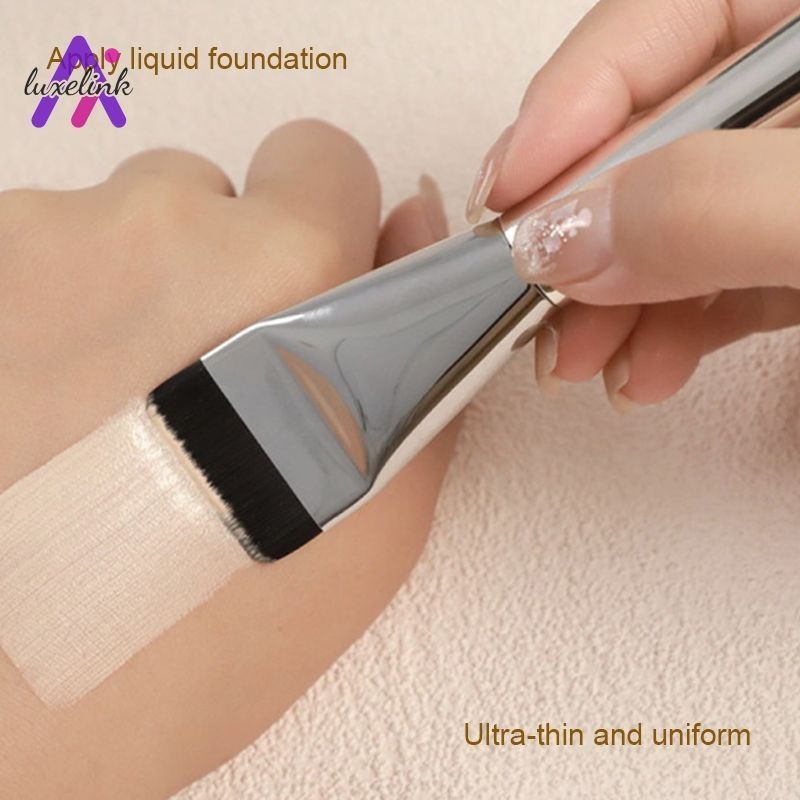 luxelink แปรงรองพื้น แปรงแต่งหน้า เกลี่ยรองพื้น ลงรองพื้น แปรงสำหรับลงรองพื้น แปรงมาสก์หน้า แปรงลงรองพื้นหัวแบน Foundation Brush