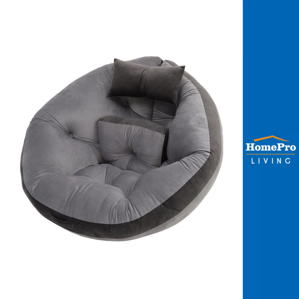 HomePro เบาะนั่งพื้นญี่ปุ่น รุ่น OREO 34x43 นิ้ว สีเทา HLS