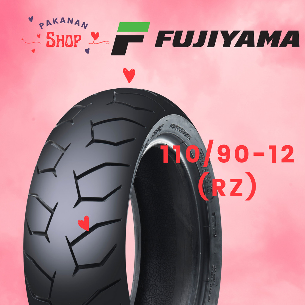 ยางรถมอเตอร์ไซด์ FUJIYAMA 110/90-12 ลาย ROZZO ปี 2024