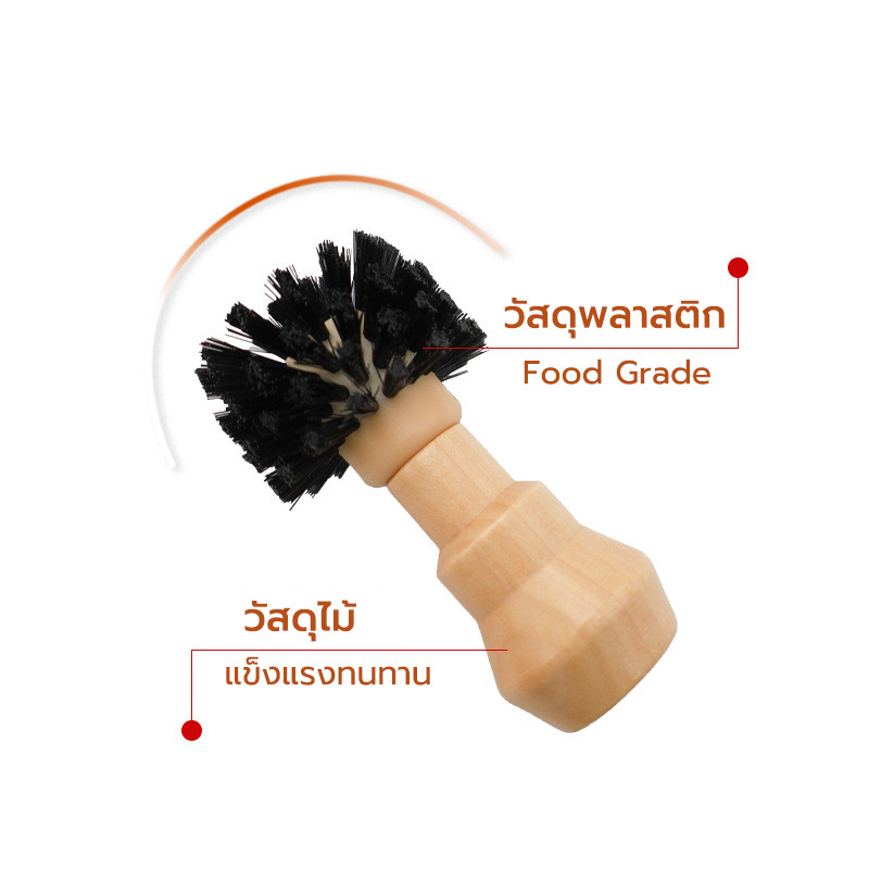 🧊 ICE COFFEE แปรงปัดผงกาแฟ แปรงปัดกากกาแฟจากบาสเก็ต ทำความสะอาด Portafilter Brush สำหรับด้ามชงเอสเพรสโซ่ - รูปที่ 5