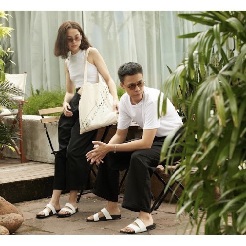 รองเท้า Urban Trooper Everyday รุ่น Original Troopers Leather สี Off white รองเท้าเเตะ Unisex