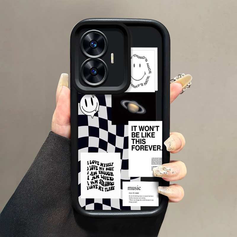 เคสสำหรับ Realme C55 Realme Narzo N55 เคสป้องกันโทรศัพท์กันกระแทกใหม่ซิลิโคนทันสมัย