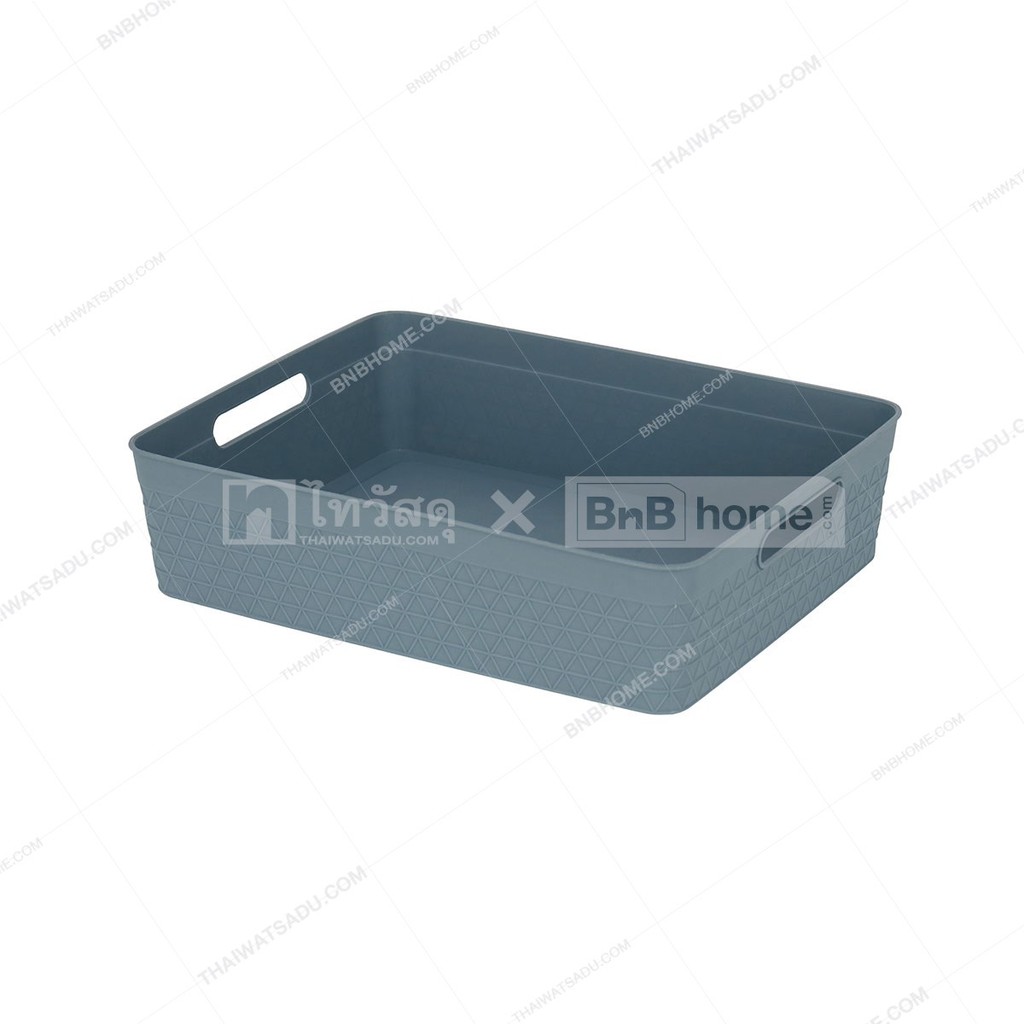 KASSA HOME กล่องจัดเก็บอเนกประสงค์ Waffle รุ่น TG54161-A4 สีเทา